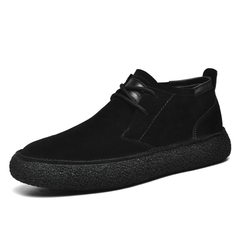 Stijlvolle Heren Mid-Top Loafers met Comfortabele Textuurzool