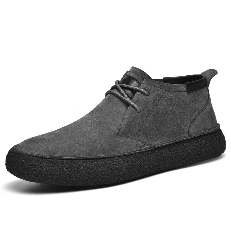 Stijlvolle Heren Mid-Top Loafers met Comfortabele Textuurzool