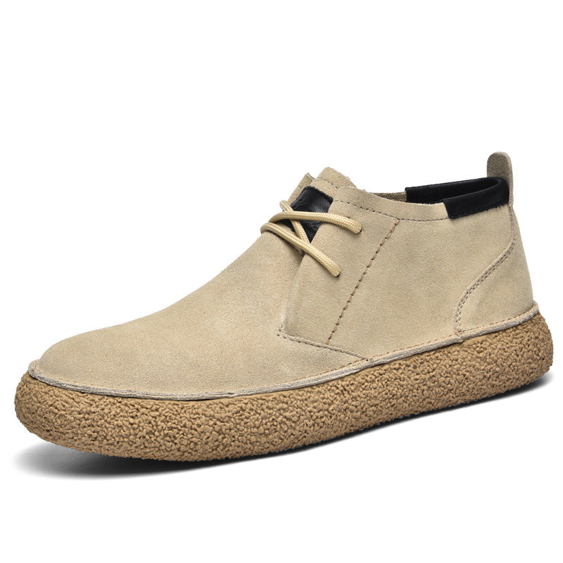 Stijlvolle Heren Mid-Top Loafers met Comfortabele Textuurzool