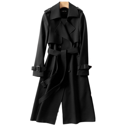 Moderne Dames Trenchcoat met Tijdloze Vintage Stijl