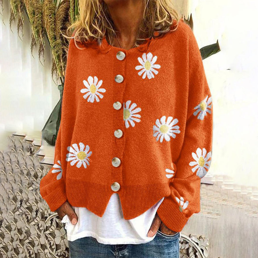 Bente | Stijlvolle Dames Cardigan met Bloemenprint | Comfortabel