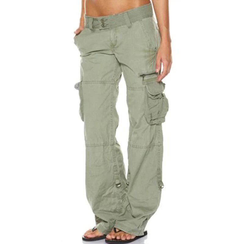 Ria | Zomerse luchtige dames cargo broek met praktische zakken