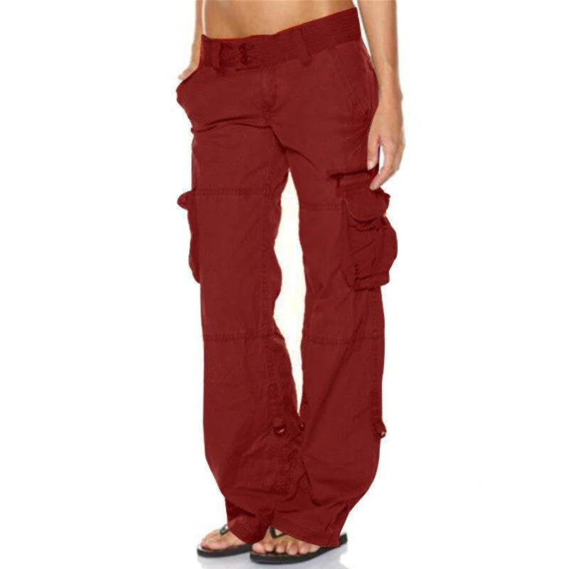 Ria | Zomerse luchtige dames cargo broek met praktische zakken