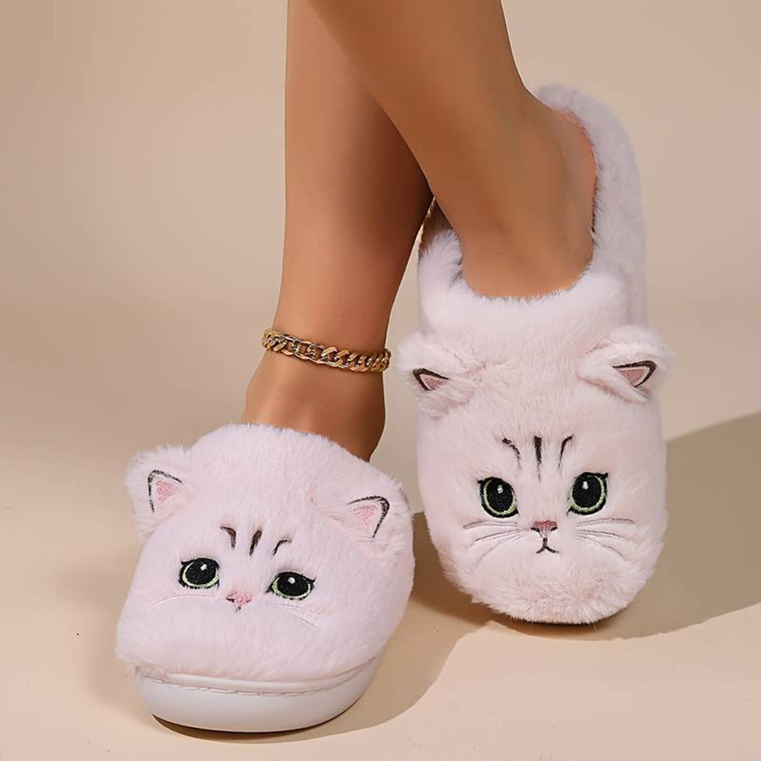 Alie | Comfortabele Kattenpantoffels met Warmte