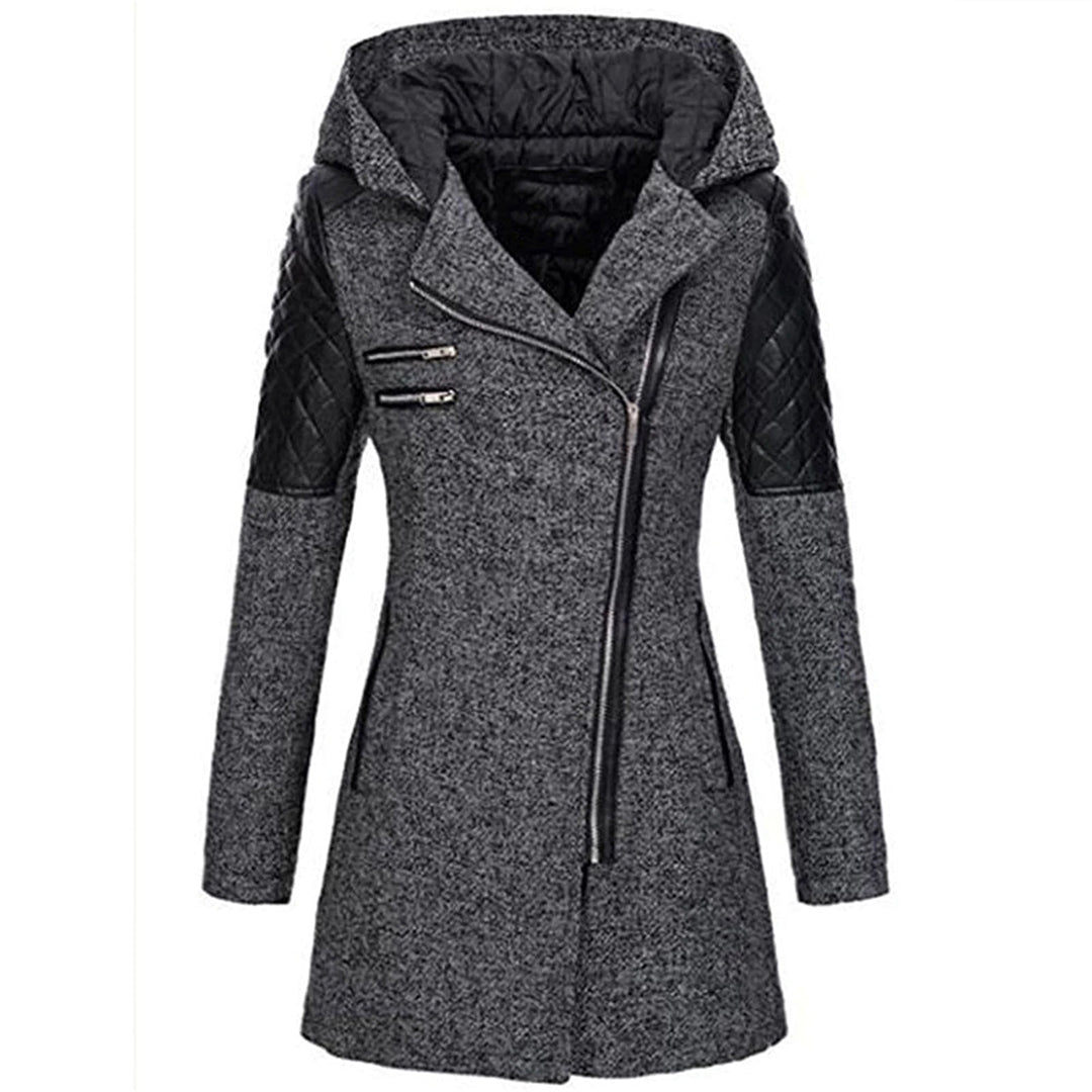 Cora | Stijlvolle Lange Dameswinterjas met Warme Capuchon
