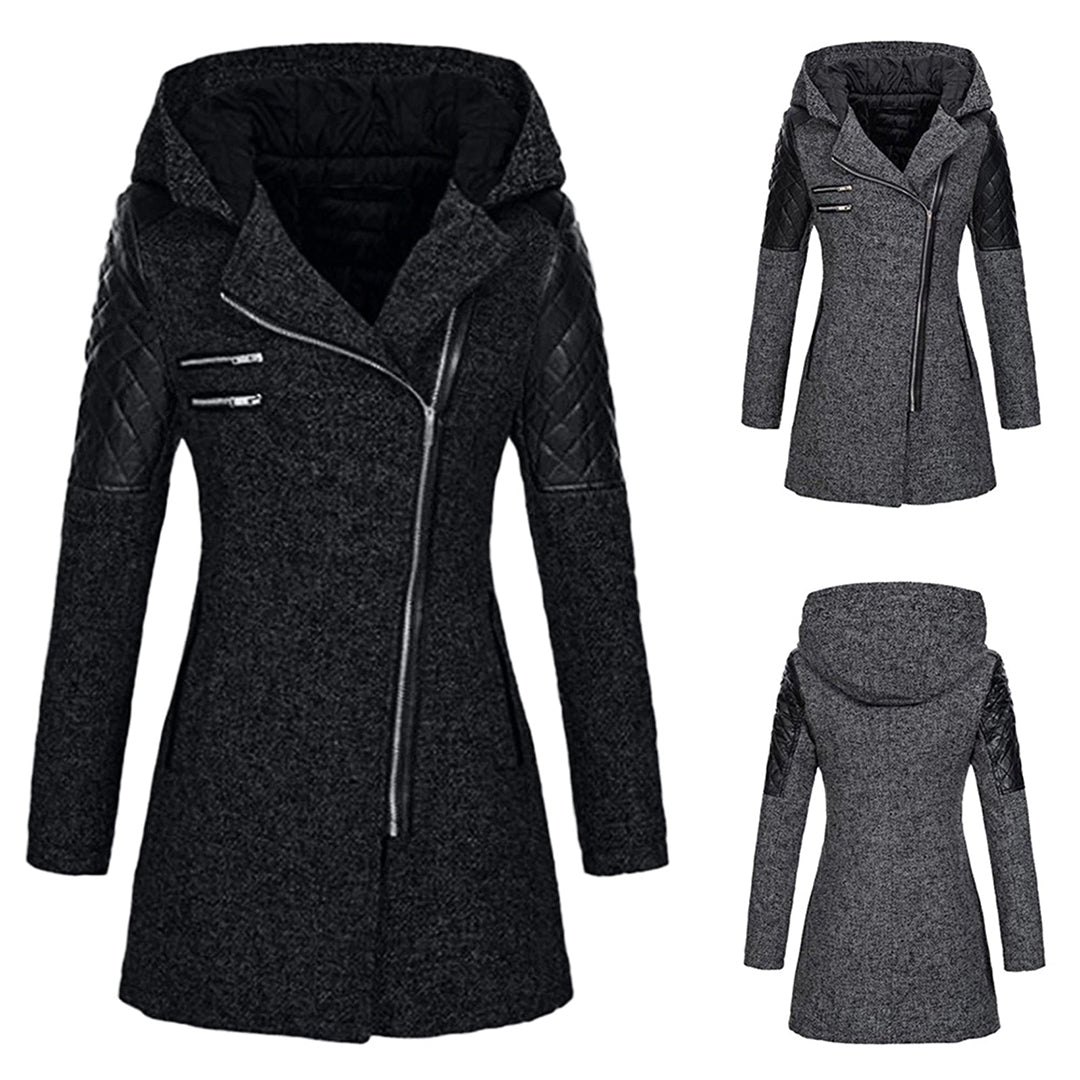 Cora | Stijlvolle Lange Dameswinterjas met Warme Capuchon