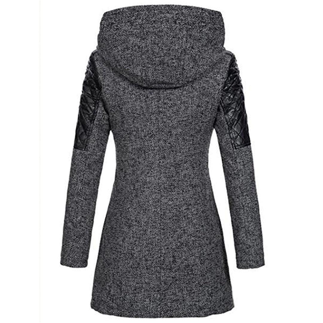 Cora | Stijlvolle Lange Dameswinterjas met Warme Capuchon