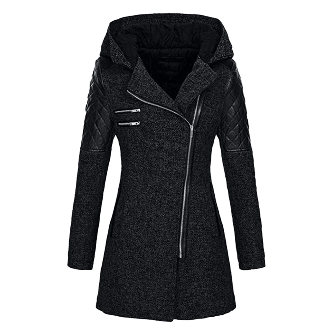 Cora | Stijlvolle Lange Dameswinterjas met Warme Capuchon