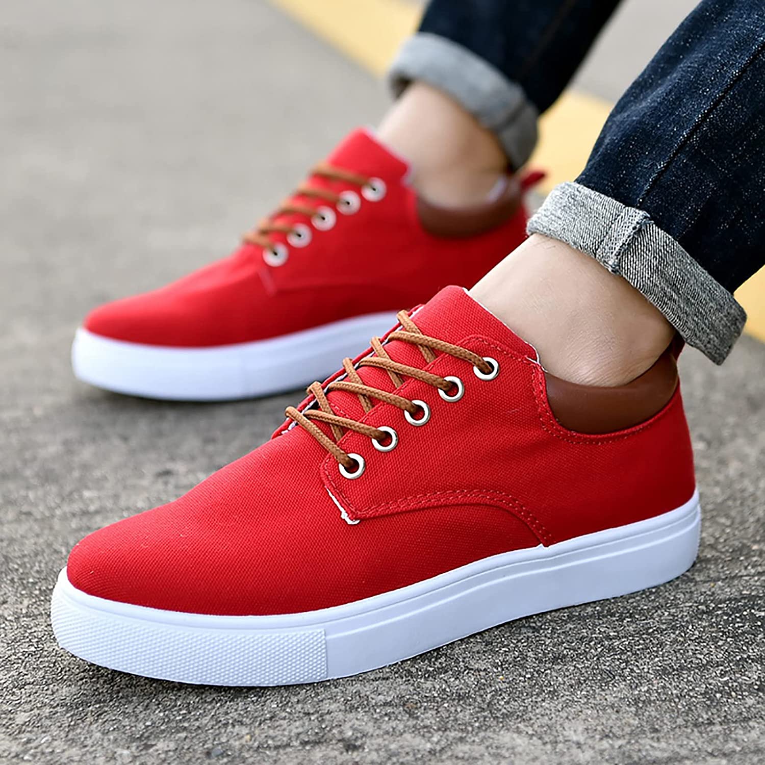 Eelco | Stijlvolle Sneakers | Comfortabele herensneakers met stevige witte zool