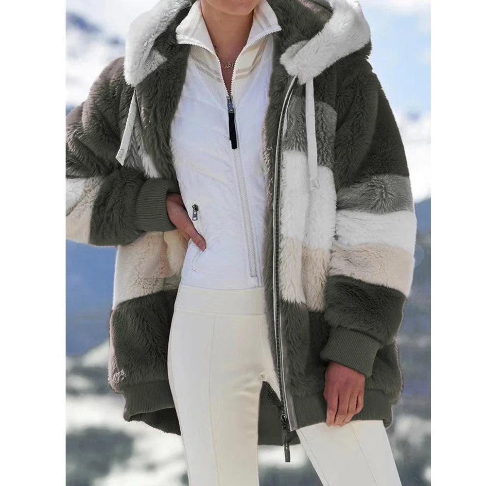 Noor | Zachte Dames Fleece Jacket | Warm Met Capuchon