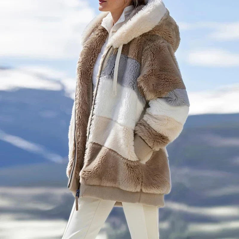 Noor | Zachte Dames Fleece Jacket | Warm Met Capuchon