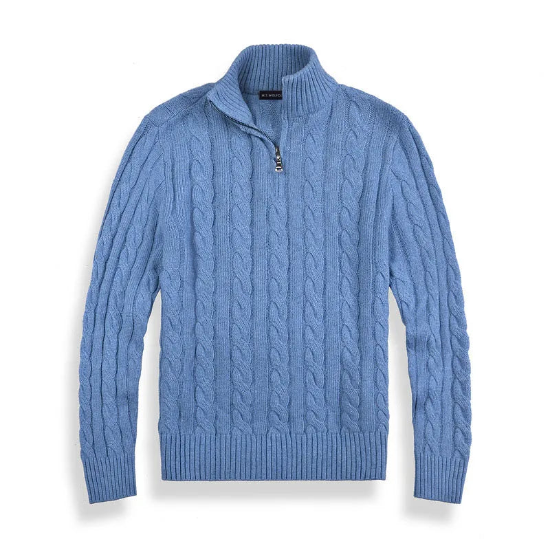 Stijlvolle Old Money Half Zip Trui