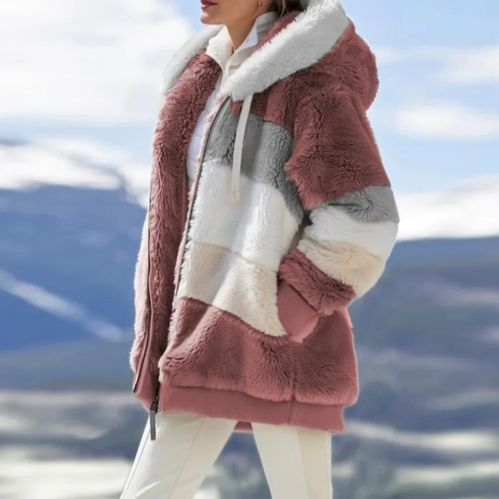 Noor | Zachte Dames Fleece Jacket | Warm Met Capuchon