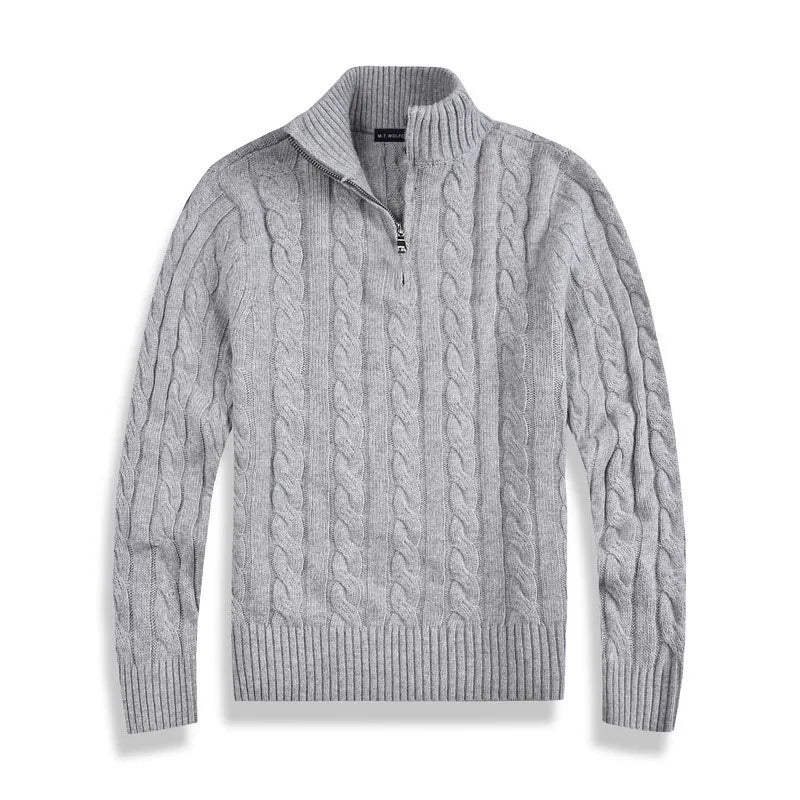Stijlvolle Old Money Half Zip Trui