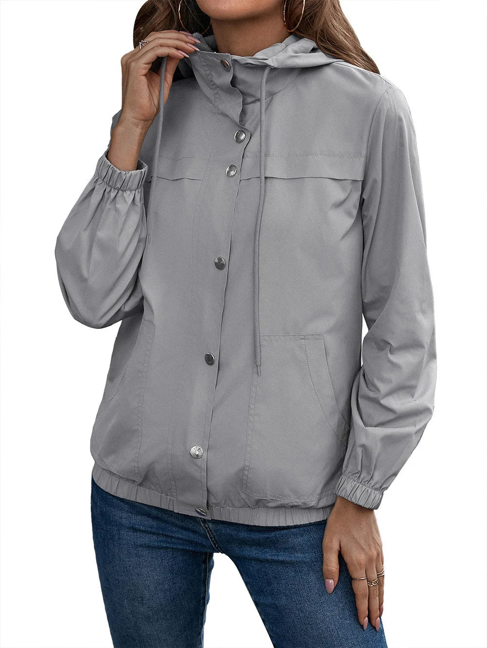Noor | Stijlvolle Dames Waterdichte Trenchcoat met Kapuze en Lange Mouwen
