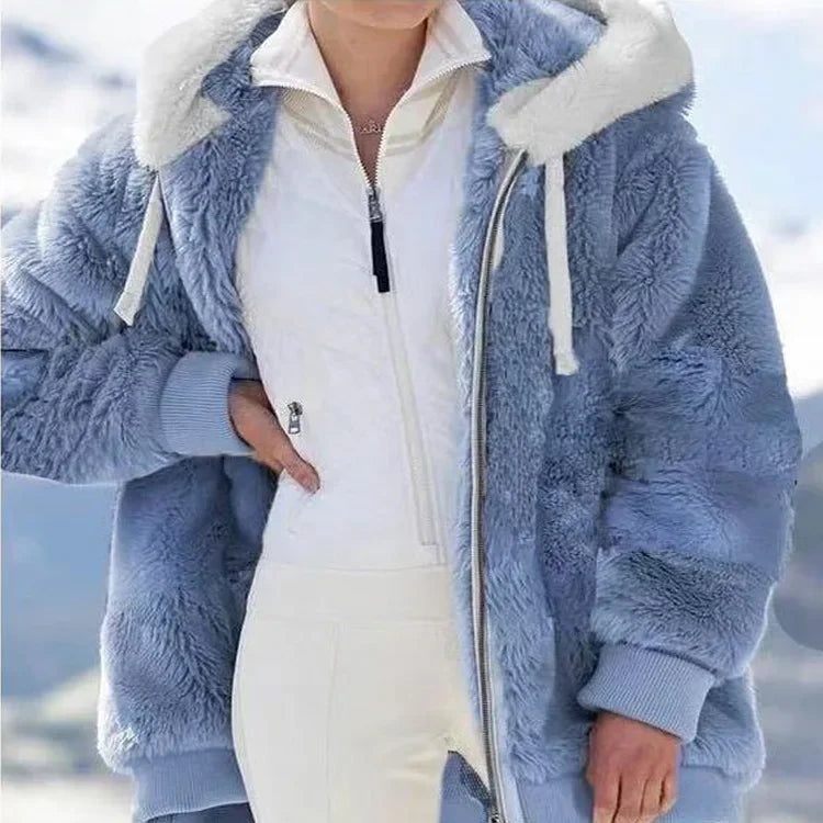 Noor | Zachte Dames Fleece Jacket | Warm Met Capuchon
