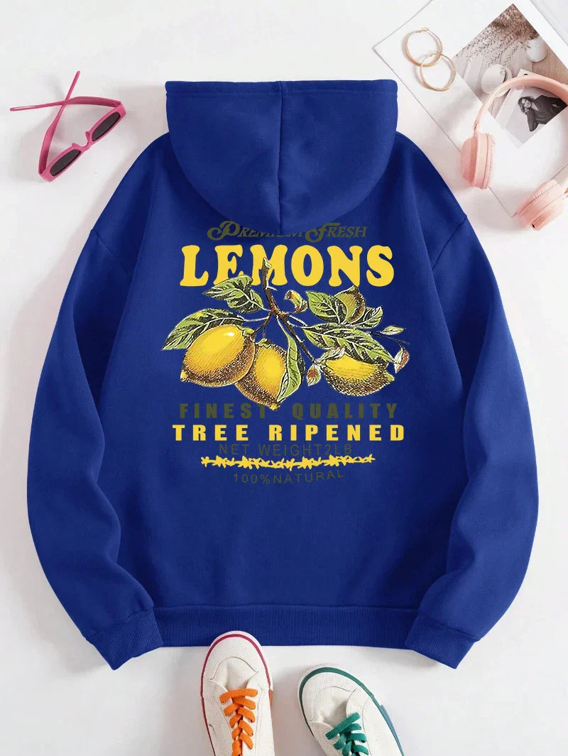 Lemons Make Lemonade” Hoodie – Unisex Sweater met Fruitprint