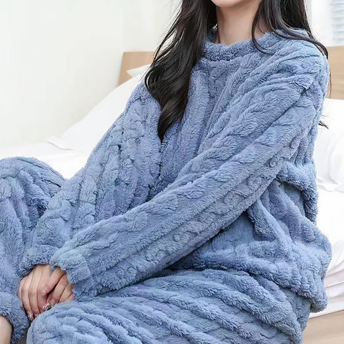 Zachte Warme Fleece Pyjama Set voor Dames