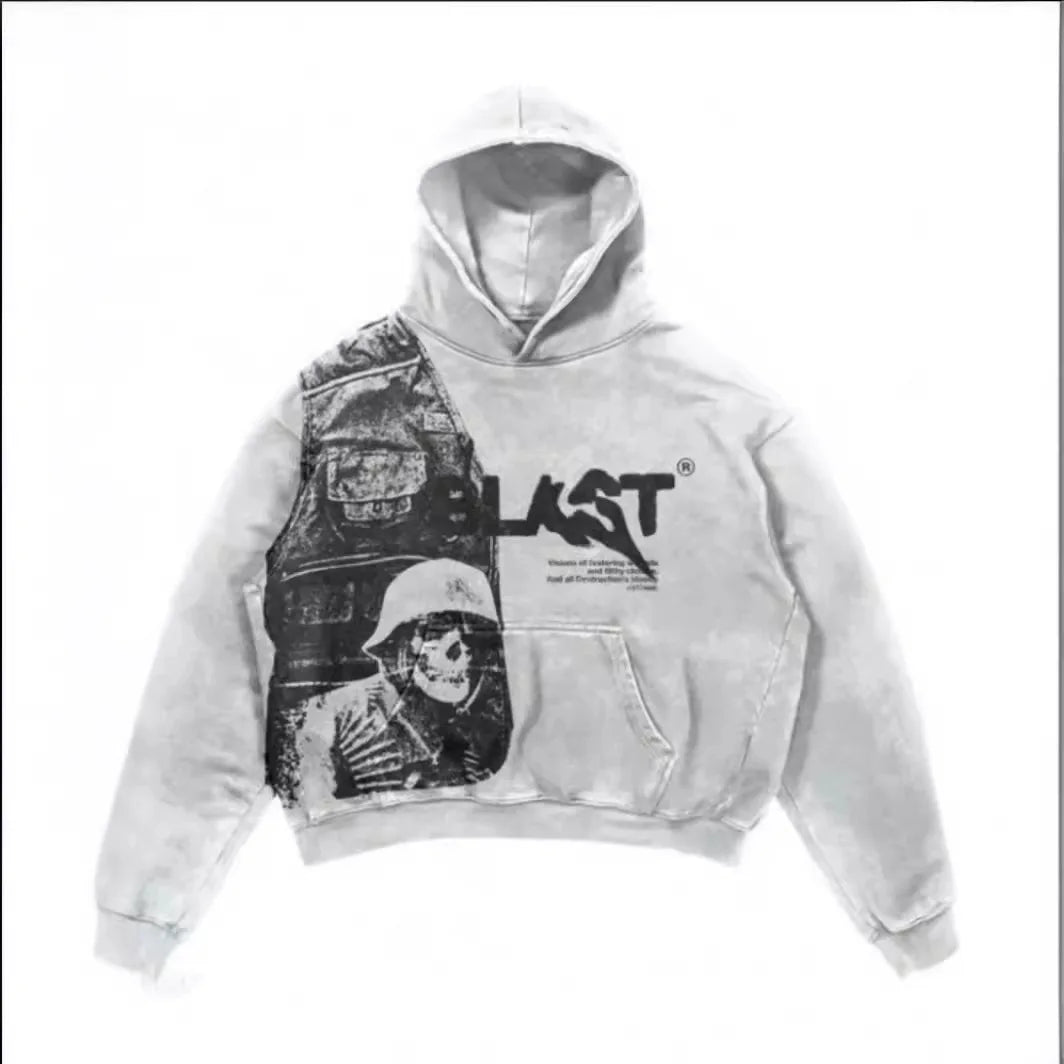 Unisex Streetwear Hoodie met Grafische Print – Oversized Pasvorm | Meerdere Kleuren