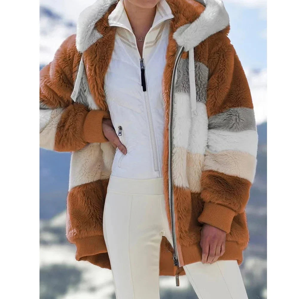 Noor | Zachte Dames Fleece Jacket | Warm Met Capuchon