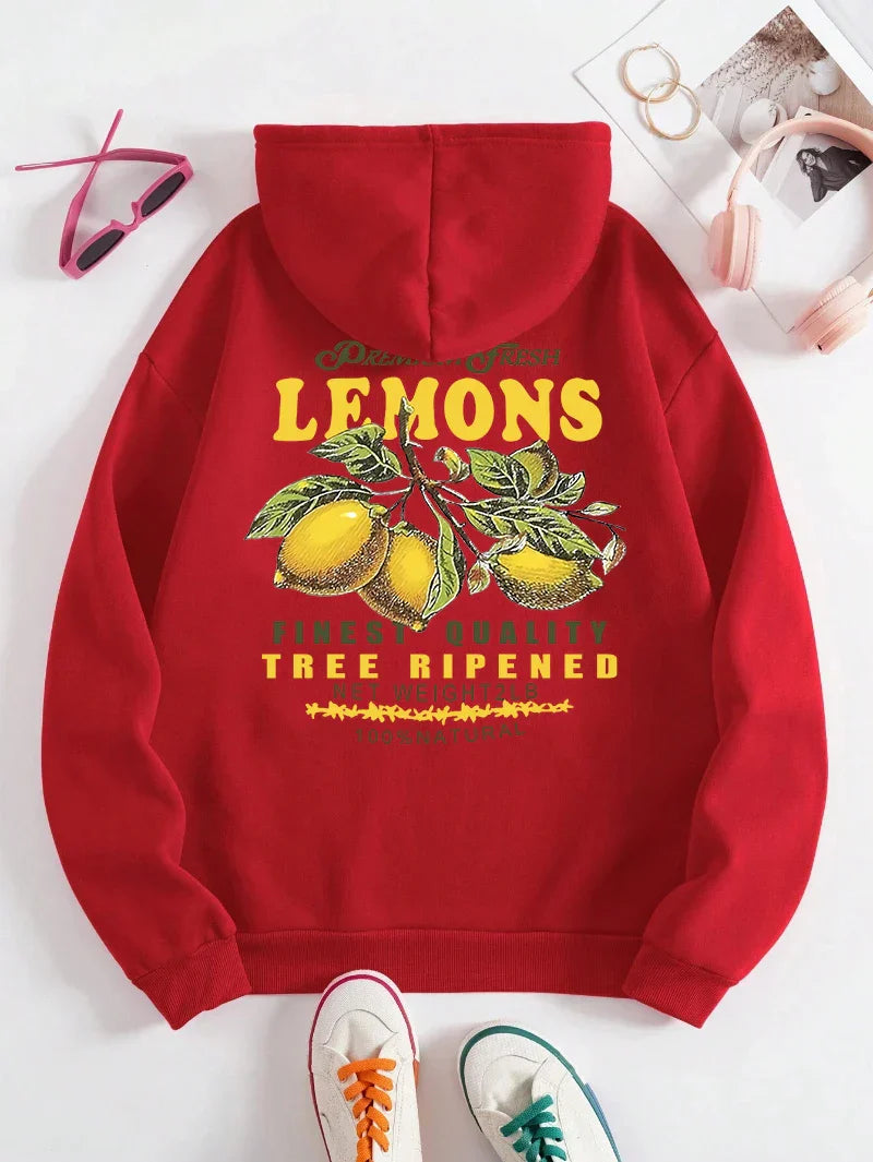 Lemons Make Lemonade” Hoodie – Unisex Sweater met Fruitprint