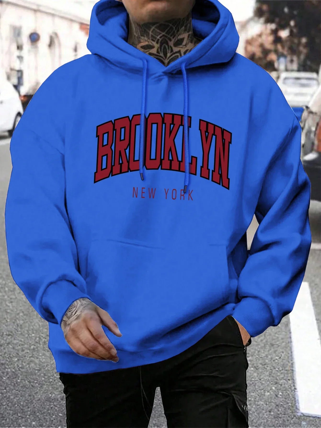 Brooklyn New York Hoodie – Unisex Oversized Sweater met Opdruk
