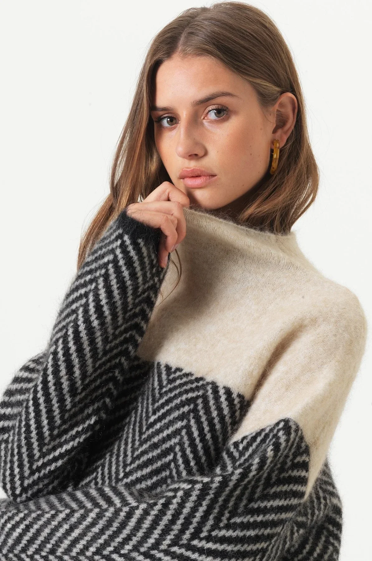 Luxe Zachte Cashmere Coltrui met Hoge Hals