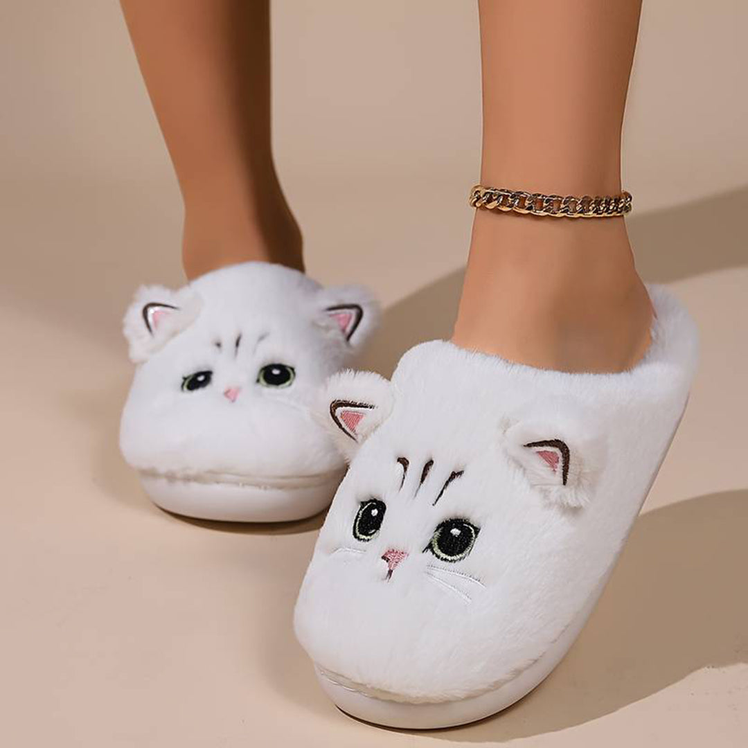 Alie | Comfortabele Kattenpantoffels met Warmte
