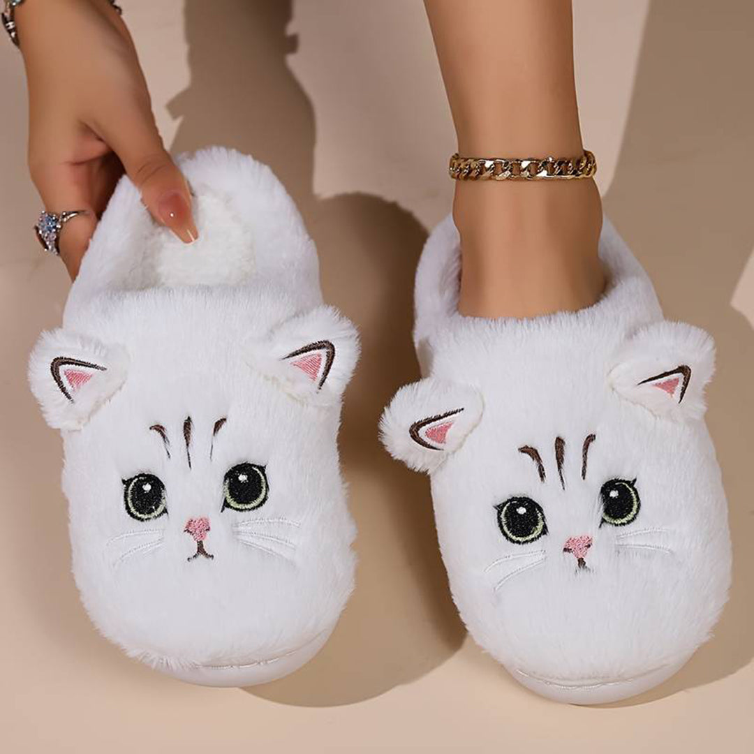 Alie | Comfortabele Kattenpantoffels met Warmte