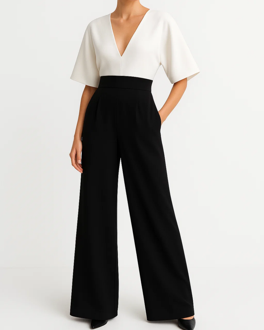 Wijde jumpsuit voor dames | Bruiloft en feestoutfit