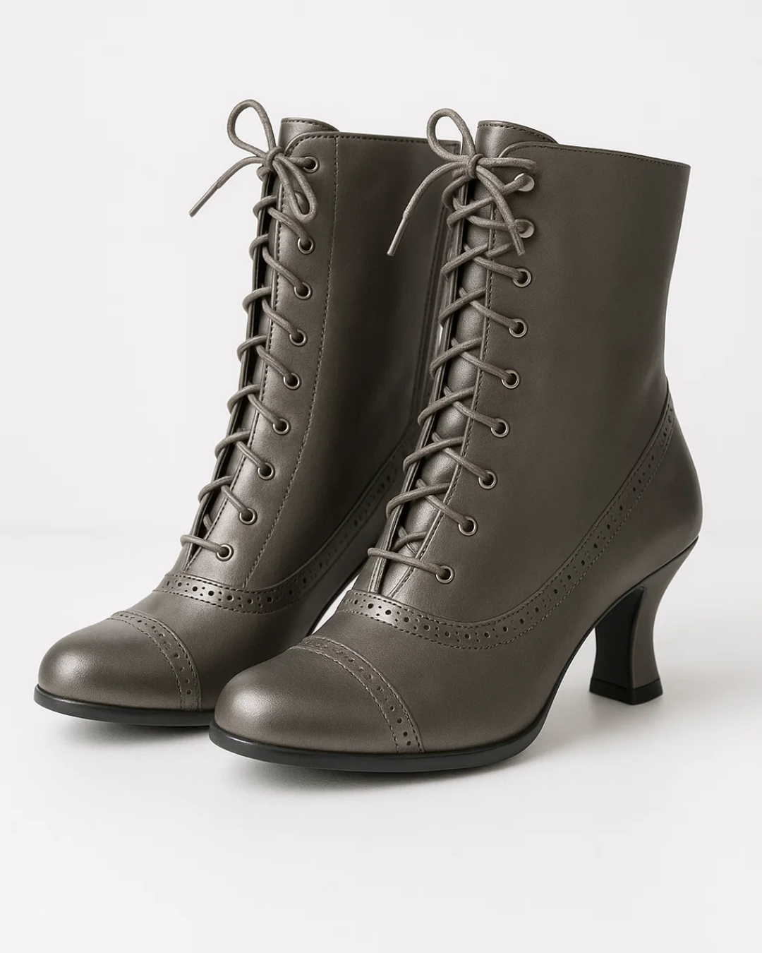 Dames Veterschoenen – Enkellaarsjes met Rits