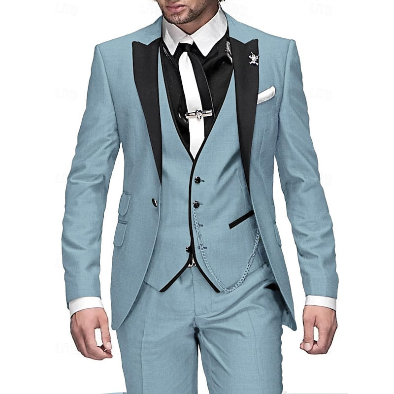Joost | Stijlvol 3-delig Mannen Ensemble met Blazer, Gilet en Broek