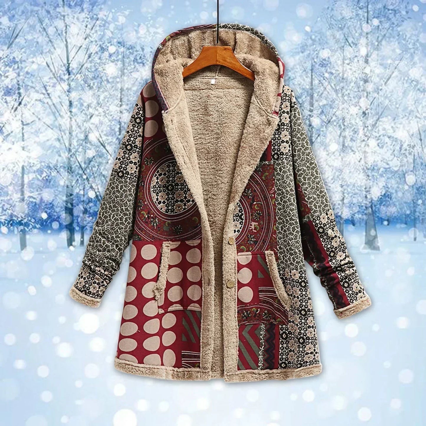 Flaur | Comfortabele Warme Fleece Jas voor Dames met Kapuze