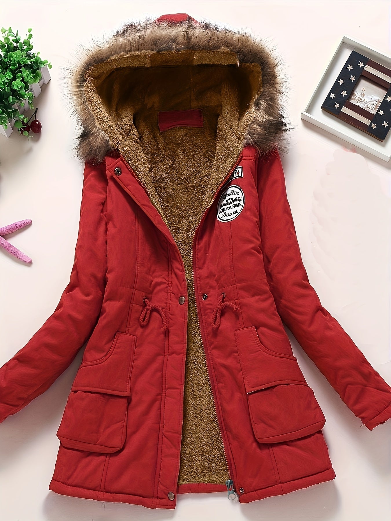 Stijlvolle Dames Parka Jas met Warme Capuchon