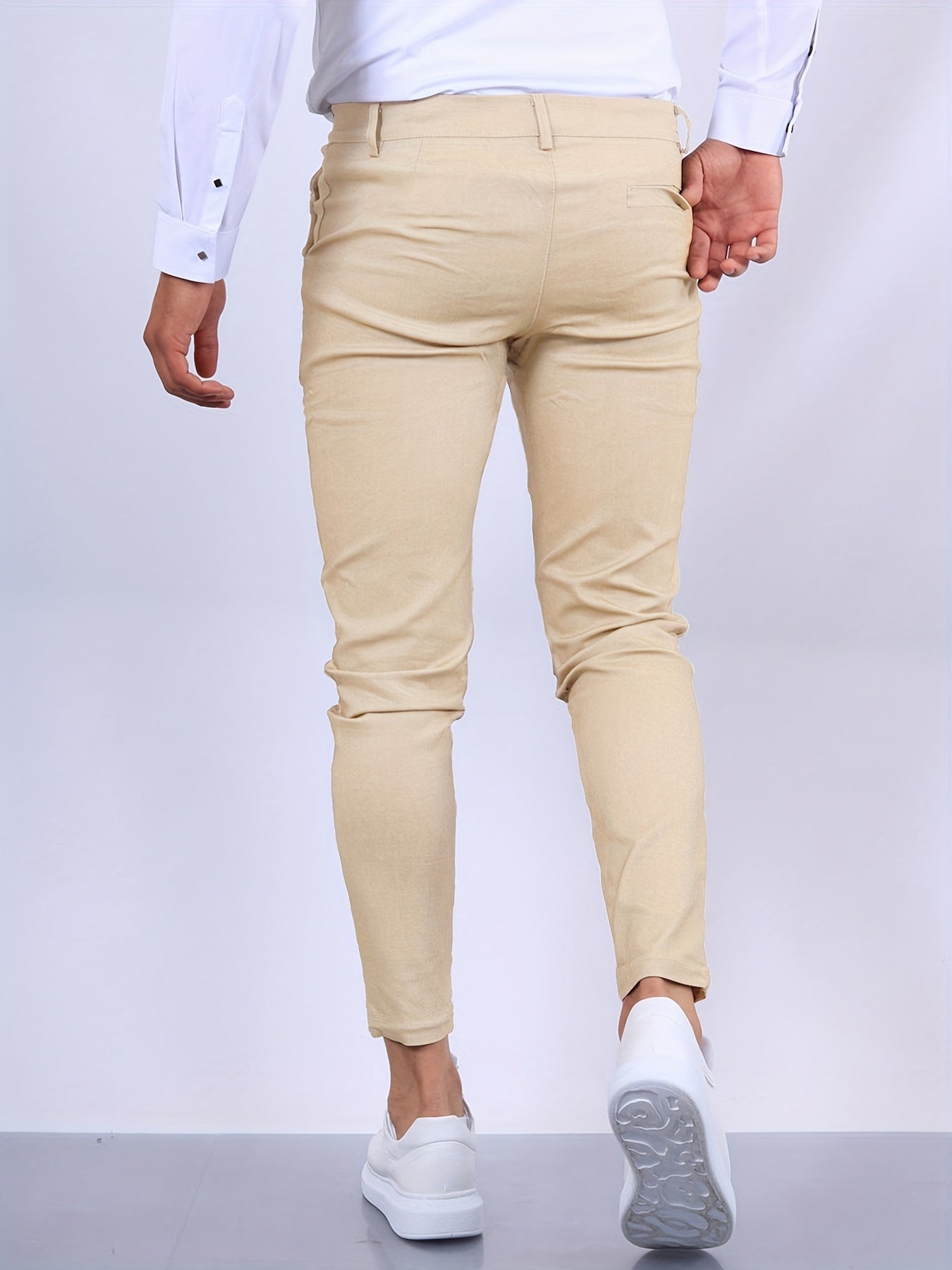 Moderne Heren Skinny-Fit Chino Broeken Met Stretch