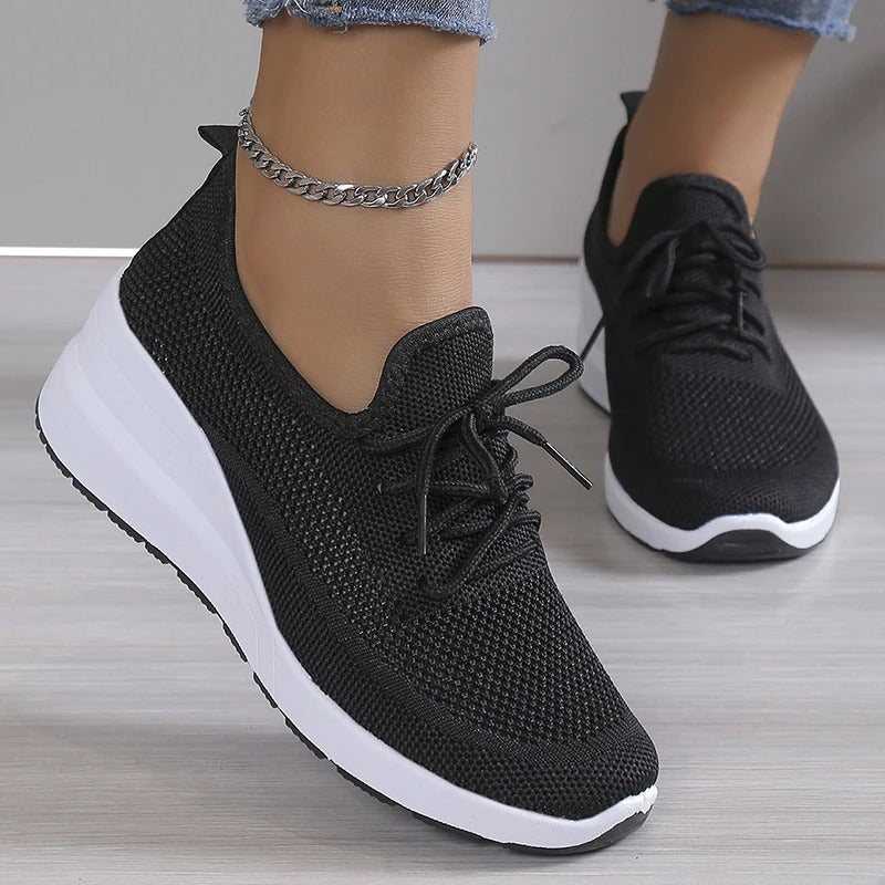 Comfortabele Dames Sneakers met Geheugen Schuim - Lichtgewicht Ondersteuning