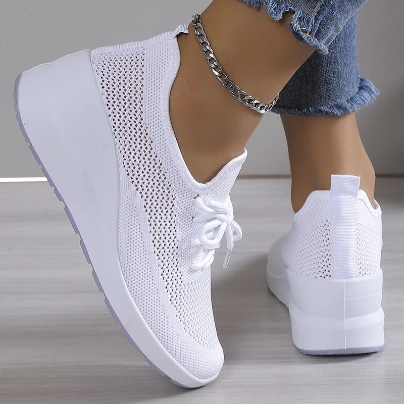 Comfortabele Dames Sneakers met Geheugen Schuim - Lichtgewicht Ondersteuning