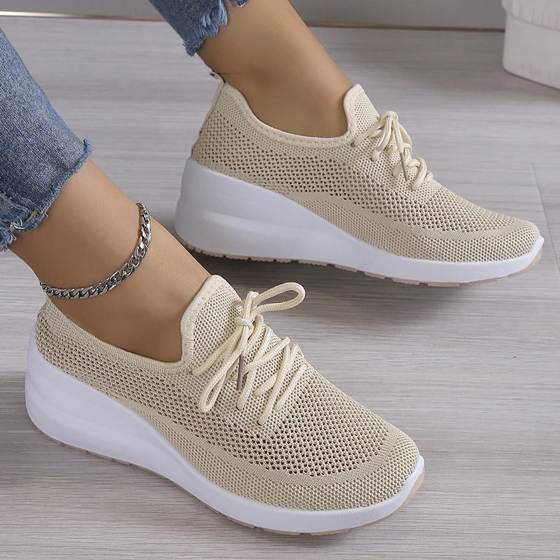 Comfortabele Dames Sneakers met Geheugen Schuim - Lichtgewicht Ondersteuning