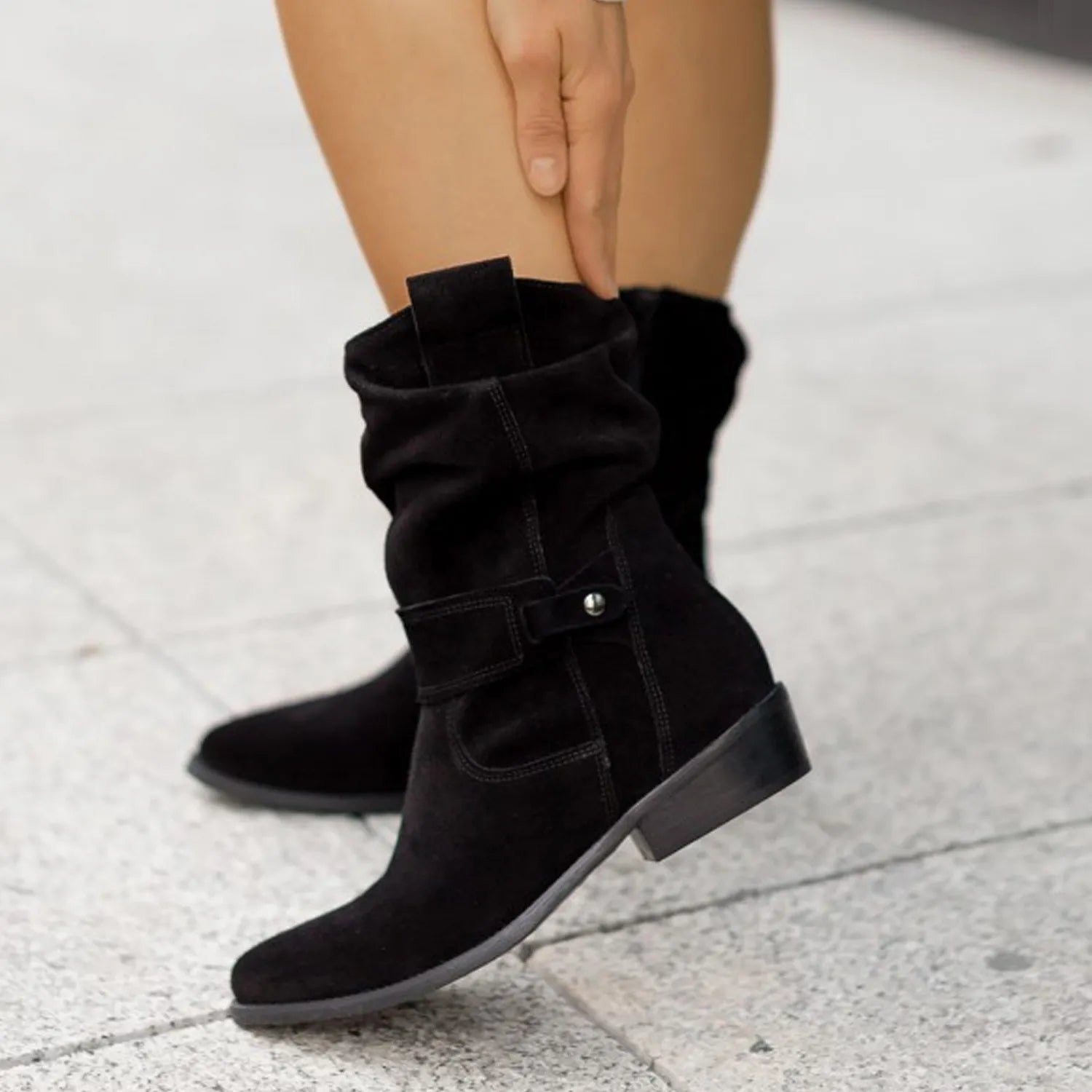 Stijlvolle Dames Enkellaarzen van Suède | Comfortabel & Trendy