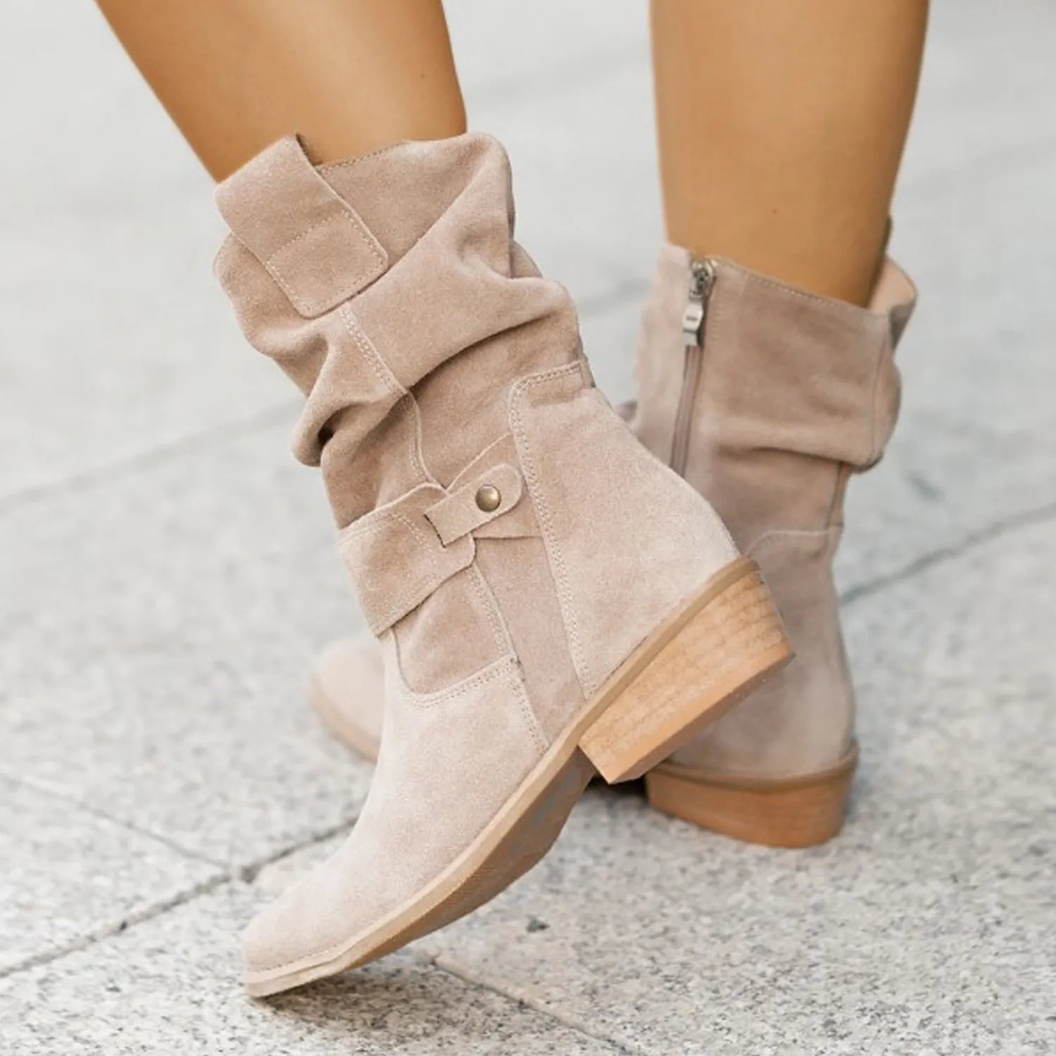 Stijlvolle Dames Enkellaarzen van Suède | Comfortabel & Trendy
