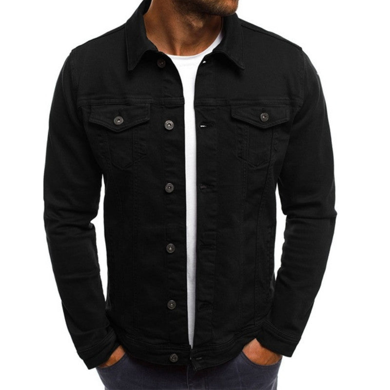 Stijlvol Casual Heren Denim Jack met Comfortabele Pasvorm