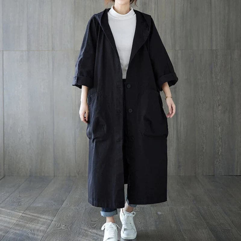 Caroline | Stijlvolle Oversized Dames Trenchcoat | Waterdicht met Zakken