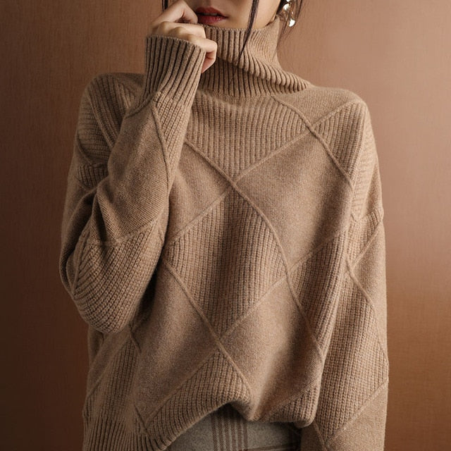 Lobke | Zachte Dames Rollkragenpullover | Warme Wintertrui