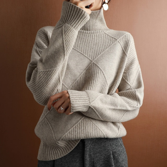 Lobke | Zachte Dames Rollkragenpullover | Warme Wintertrui