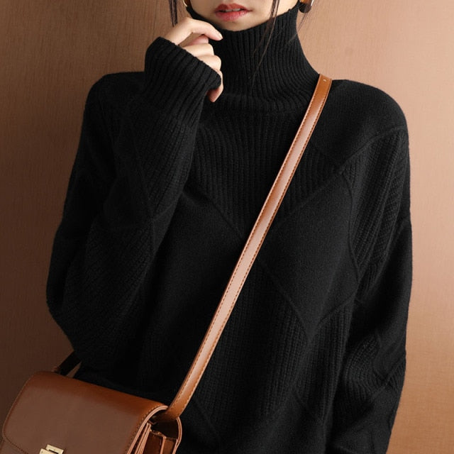 Lobke | Zachte Dames Rollkragenpullover | Warme Wintertrui