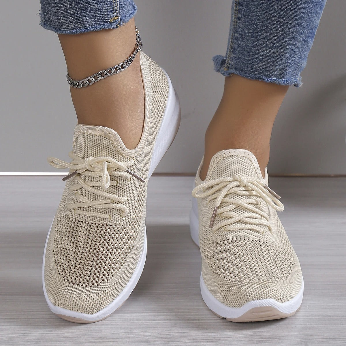 Comfortabele Dames Sneakers met Geheugen Schuim - Lichtgewicht Ondersteuning
