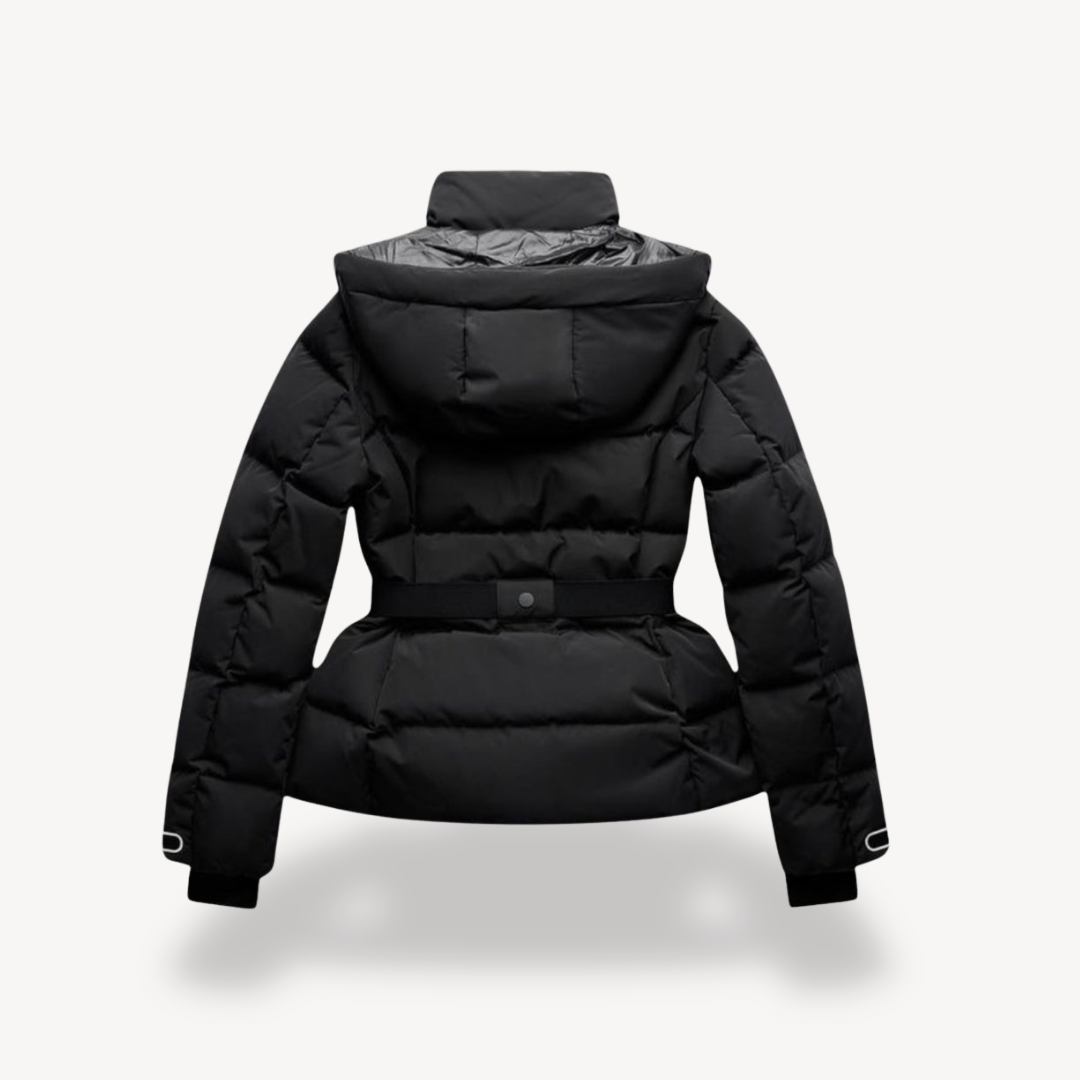 Stijlvolle Dames Puffer Jacket – Waterafstotend, Met Riem