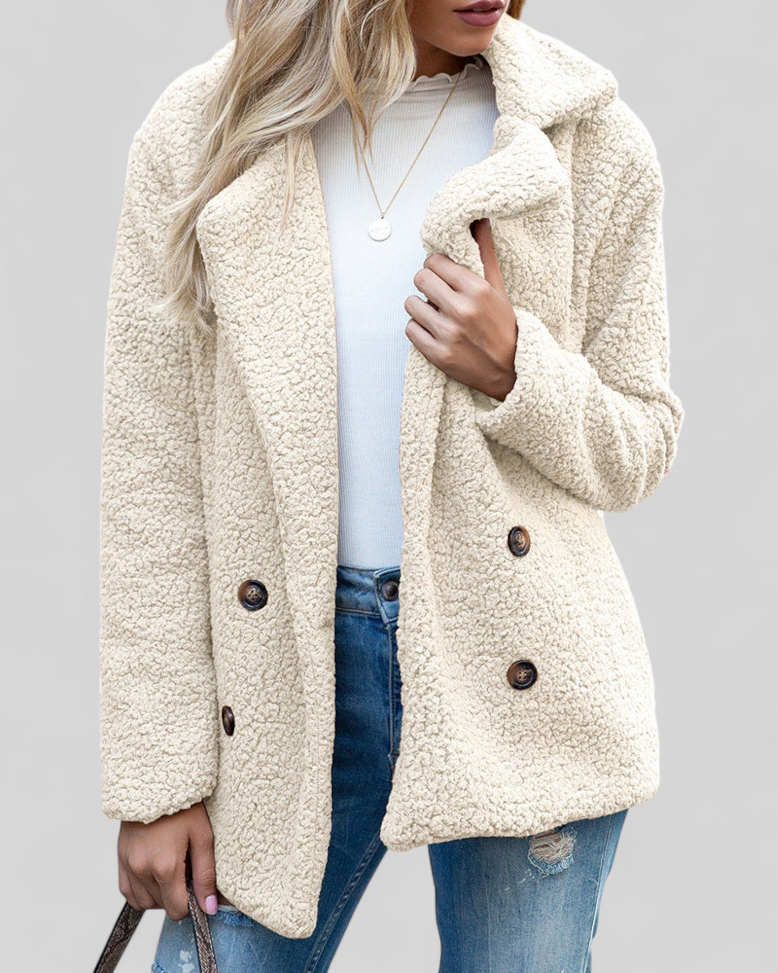 Richtje | Stijlvolle Zachte Damesjas - Elegantie & Comfort