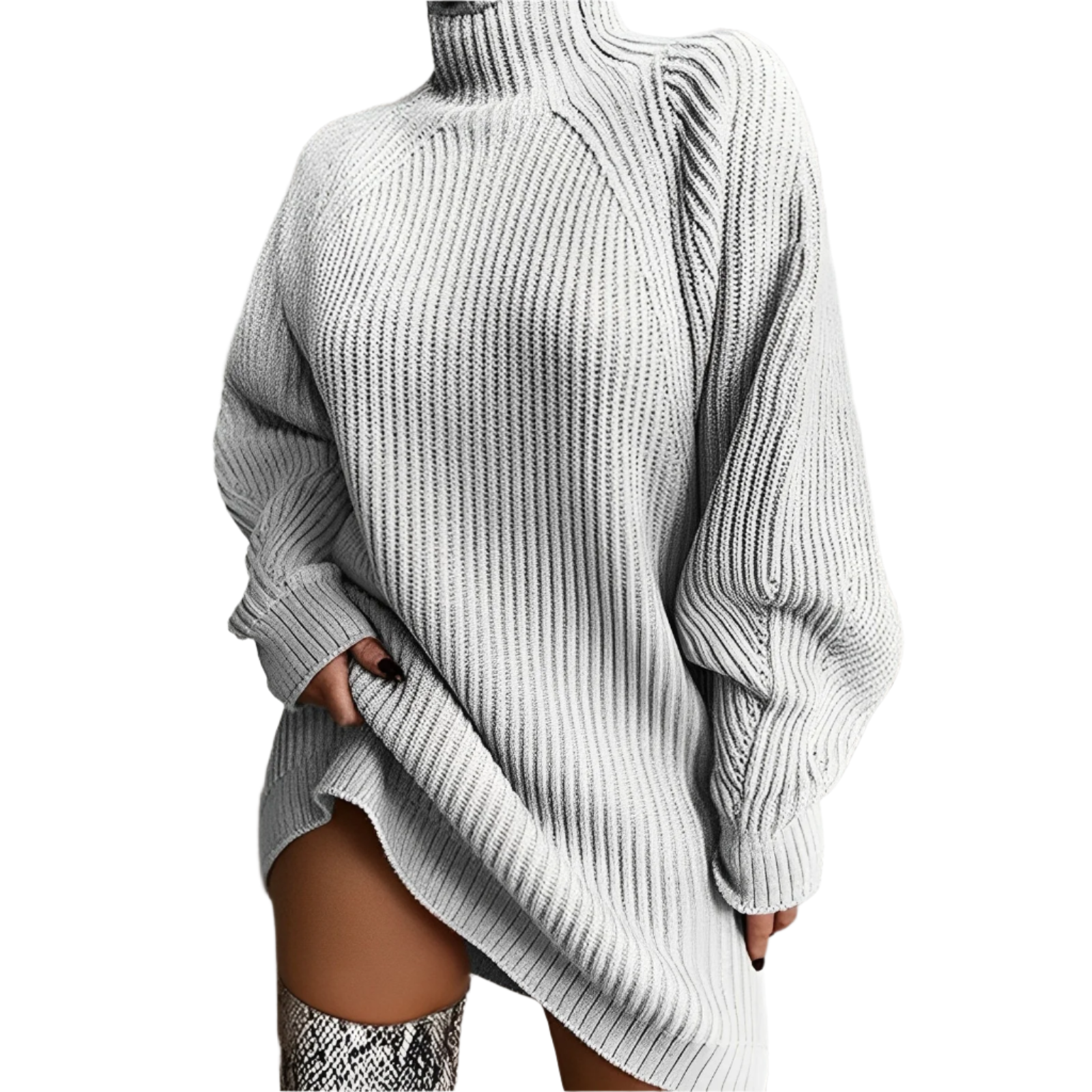 Roos | Stijlvolle Oversized Dames Rollneck Trui