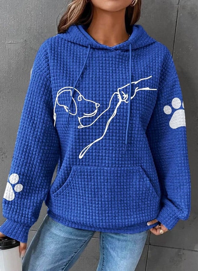 Sam | Comfortabele Dames-Hoodie | Met Schattige Hondenprints